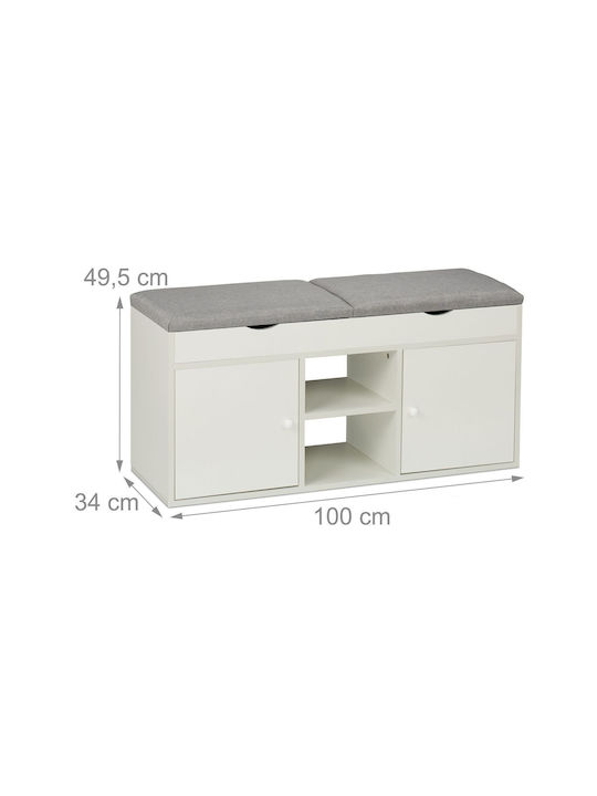 Дървена Поставка За Обувки 100x34x49.5cm