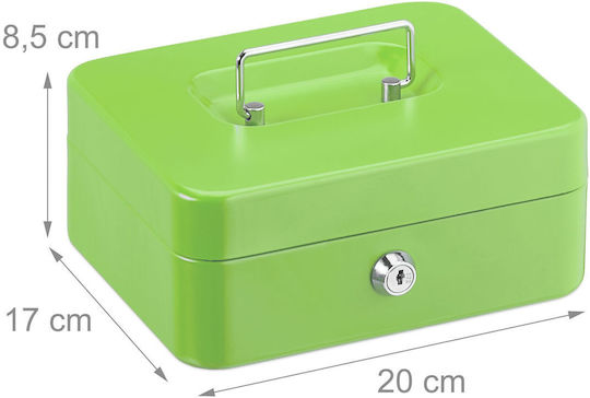 Cutie de Bani Monede Bancnote Relaxdays 8,5 X 20 X 17 Cm Verde