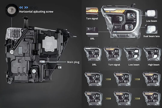 Предни Светлини LED Ford Ranger T6.2 2022-Up