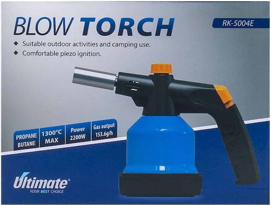 Lampă de Lipit cu Gaz Rk5004e Aprindere Piezoelectrică 2200w Operare 360°