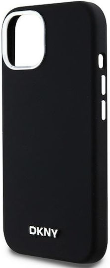 DKNY Rückseitencover Kunststoff / Silikon Schwarz für iPhone 14