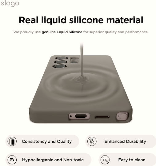 Elago Back Cover Silicone Gray (Galaxy S25 Ultra)