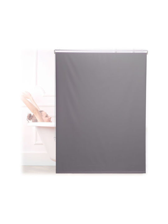 Relaxdays Shower Curtain Roller Gray
