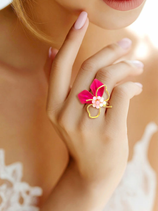 Loua Jewels Γυναικείο Δαχτυλίδι Επιχρυσωμένο
