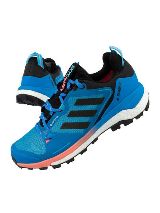 adidas Terrex Skychaser 2.0 Ανδρικά Ορειβατικά Παπούτσια Αδιάβροχα με Μεμβράνη Gore-Tex Blue Rush / Grey Six / Turbo