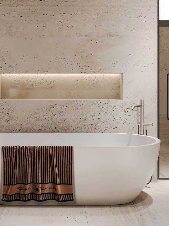 Greenwich Polo Club Face Towel Loft 4142 50x90cm Brown Weight 550gr/m²