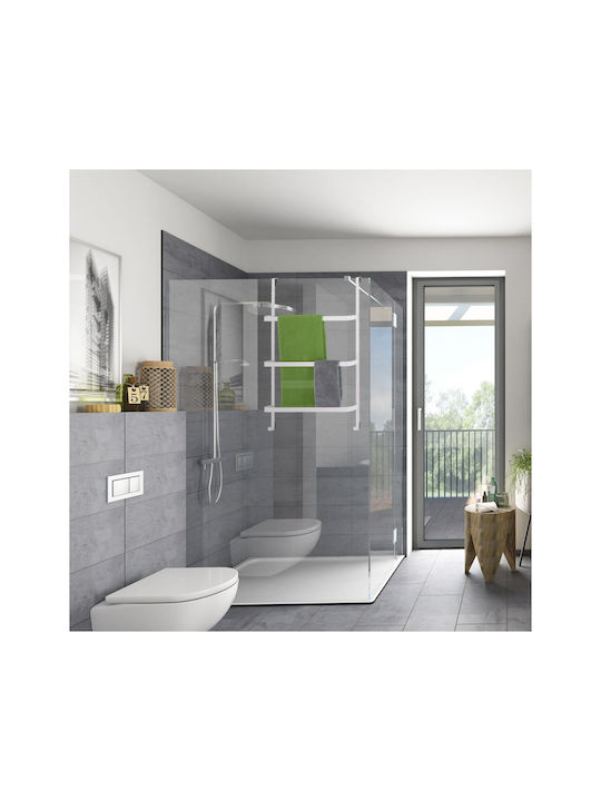 Relaxdays Suport Prosoape de Perete 85x54,5cm Inox Gri