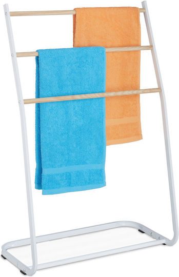 Relaxdays Suport Prosoape 87x58 cm Alb Relaxdays Suport Prosoape 87x58 cm Alb