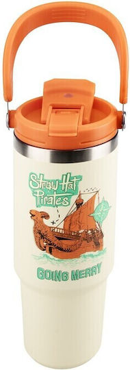 Paladone Glass Thermos Stainless Steel 900ml with Handle