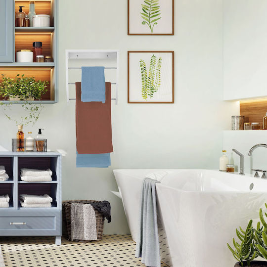Relaxdays Wall-Mounted With Screws 40x38cm Inox Gray