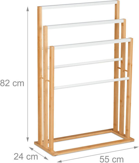 Relaxdays Suport Prosoape 82x55cm Maro