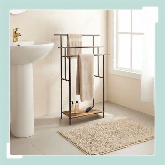 Relaxdays Suport Prosoape 100x68cm Negru