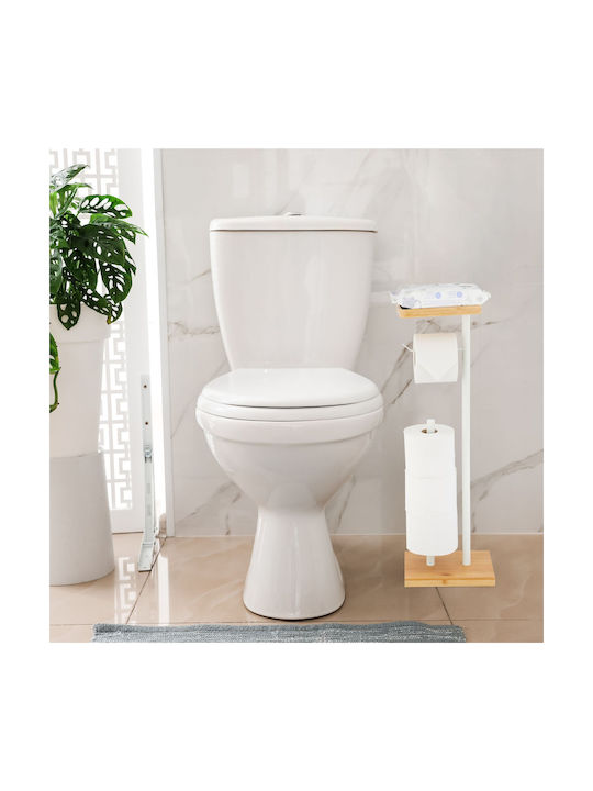 Relaxdays Metallic White Paper Holder 4052025868406