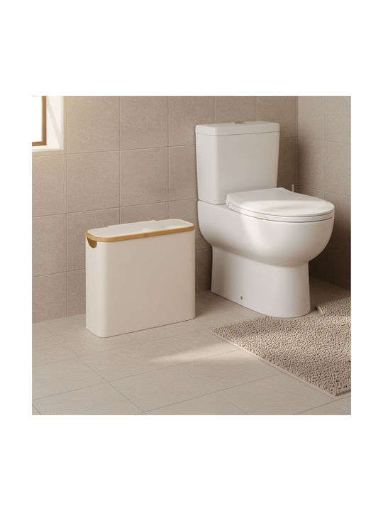 Relaxdays Suport De Hârtie Din Plastic Bej 4052025854355