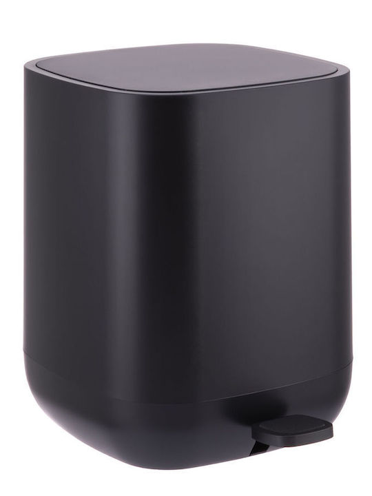 Relaxdays Plastic Bathroom Bin 9l Black
