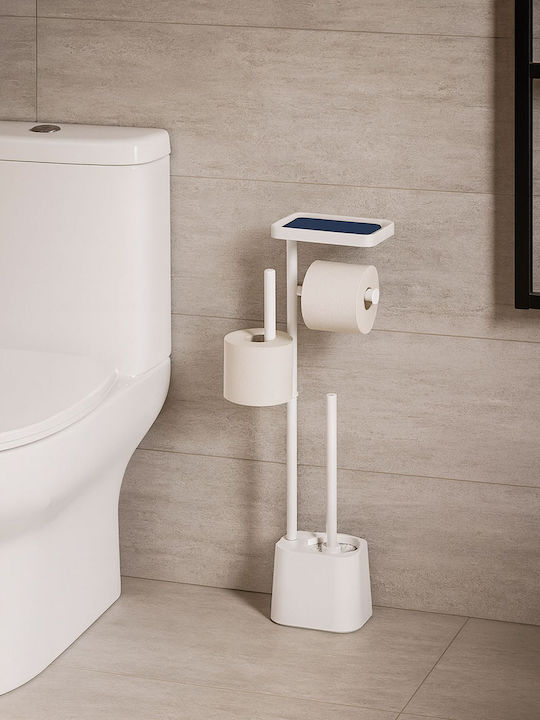 Relaxdays Metal Toilet Brush Black