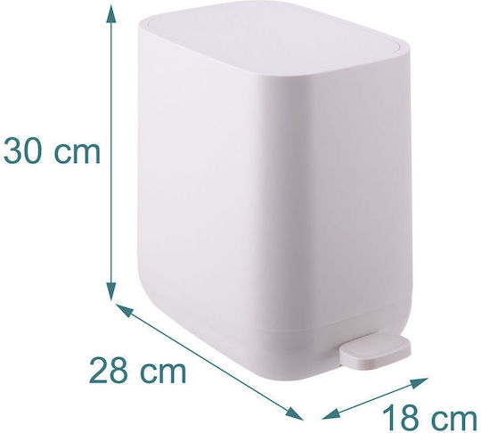 Relaxdays Coș De Baie Din Plastic 7l Bej