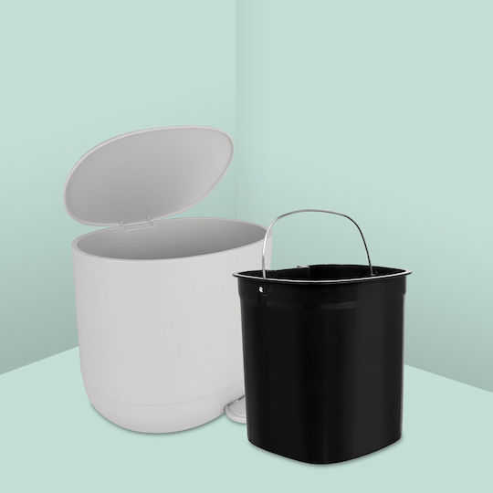 Relaxdays Coș De Baie Din Plastic 7l Alb