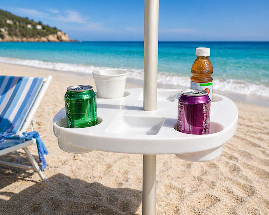Bruno Table for Beach Umbrella White