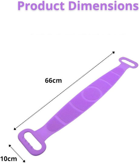 Perie De Rucsac Pentru Exfoliere Silicon Mâner Mov
