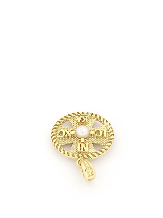 Pandantiv Farmece Pentru Copii Față și Spate Talisman Constantin Din Aur 14K 109777