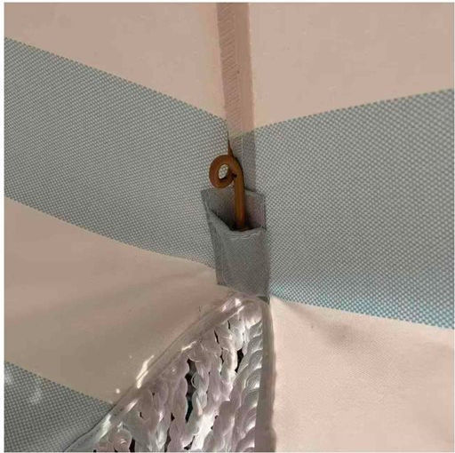 Hupa Nostos Beach Umbrella Diameter 2m with UV Protection and Air Duct Veraman