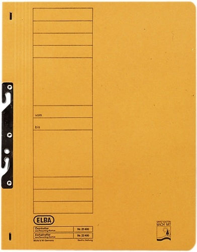 Elba Cardboard Folder 1/1 Elba Yellow