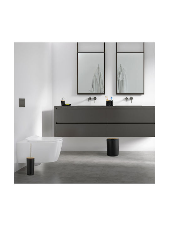 Relaxdays Relaxdays Badezimmerzubehör-Set Kunststoff Schwarz 6 Stück