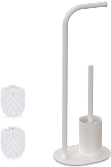 Relaxdays Set Accesorii Baie Metalic Alb Relaxdays Set Accesorii Baie Metalic Alb
