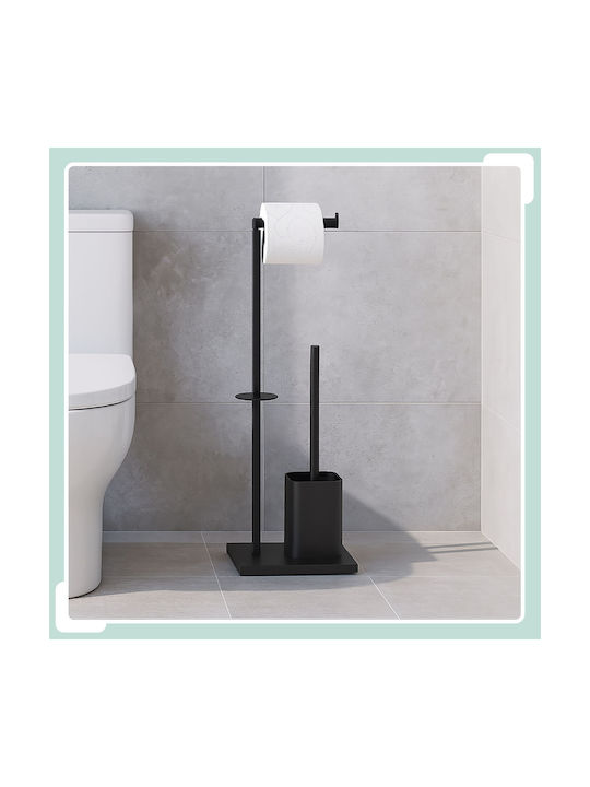 Relaxdays Metal Black Bathroom Accessory Set