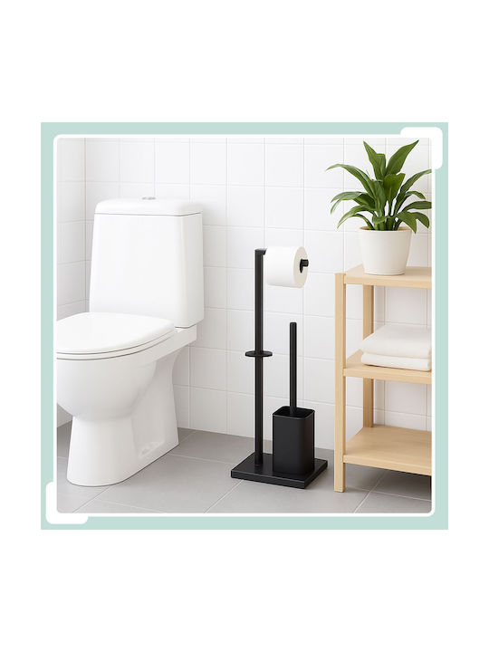 Relaxdays Metal Black Bathroom Accessory Set