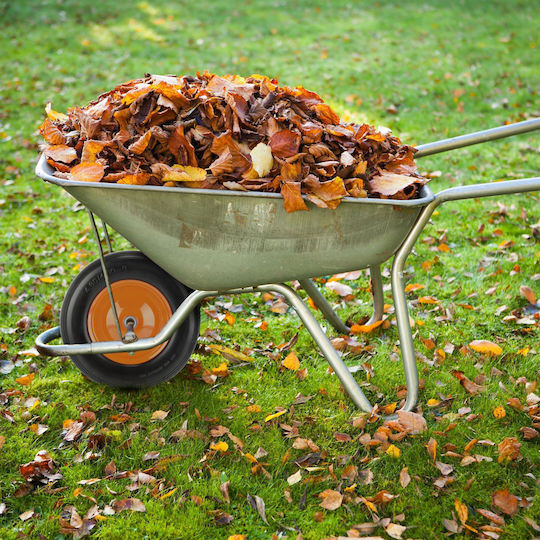 Relaxdays Wheelbarrow Wheel 4.00-8 Puncture Resistant Orange Black
