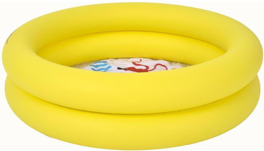 Jilong Piscină Rotundă Pentru Copii Din PVC 46l Gonflabilă Galbenă
