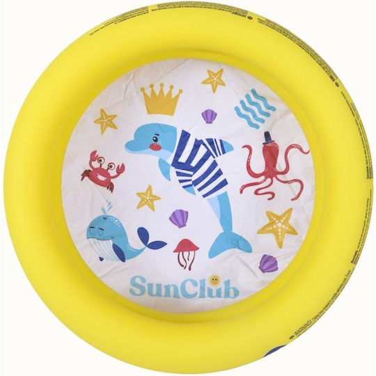 Jilong Piscină Rotundă Pentru Copii Din PVC 46l Gonflabilă Galbenă