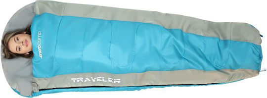 Enero Sleeping Bag Μονό Καλοκαιρινό Μπλε-γκρι