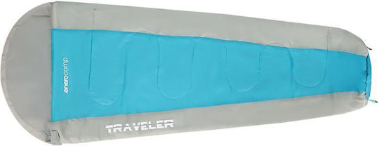 Enero Sleeping Bag Μονό Καλοκαιρινό Μπλε-γκρι