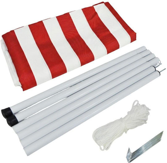 Progarden Summer Pool Tent Red for 4 People 297x170x170cm