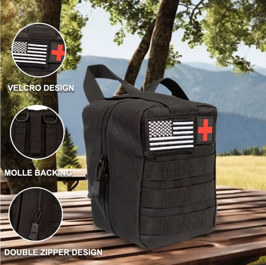 Überlebensset 42 1 Erste-Hilfe-Set Radio Handkurbel Solarladung – Taktisches Notfallset Camping Wandern 35-24707