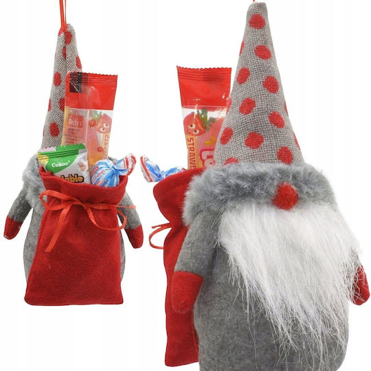 Decorative Gray Plastic Christmas Santa 20x11x10cm