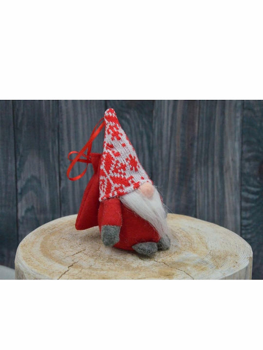 Decorative Red Plastic Christmas Santa 15cm