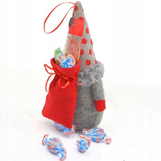 Decorative Gray Plastic Christmas Santa 20x11x10cm
