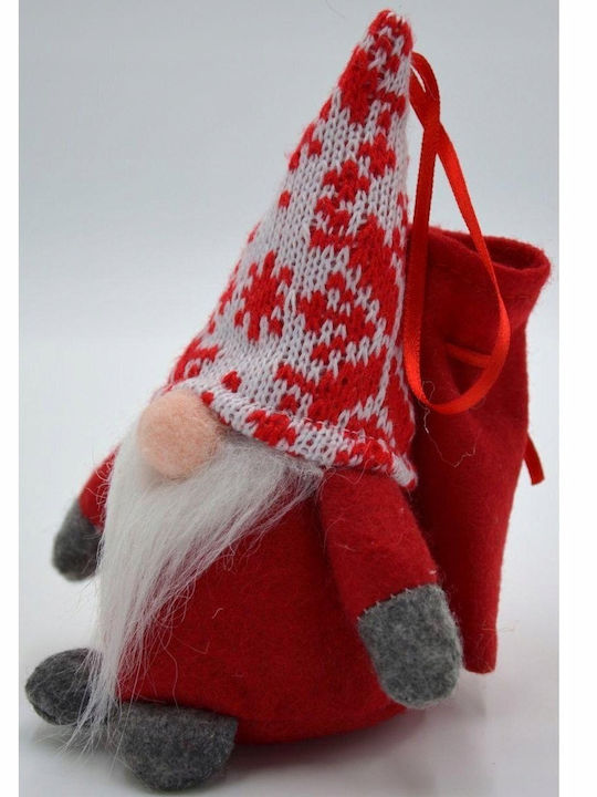 Decorative Red Plastic Christmas Santa 15cm