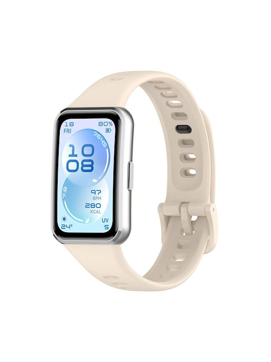 Techsuit Silikon Tragbare Bänder Beiges (Huawei Band 11)
