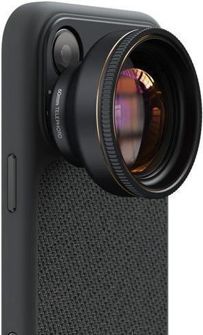 Shiftcam Lensultra 60mm Compact Telephoto Phone Camera Lens Apple Iphone Series Portraits & Professional Zoom Midnight Black Sc-lu-tl-060-23-ef