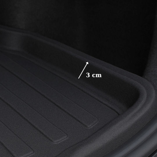 Rubber Raised Sides Boot Mat Compatible Opel Crossland X 2017-2020 Non-slip & Durable