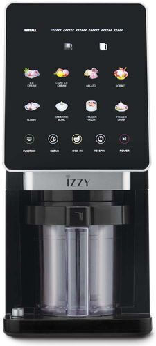 Izzy Italian Gelato Παγωτομηχανή 3x650ml Μαύρη