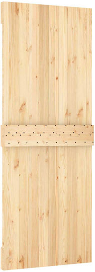 Schiebetür Natürliche Weiße 80 x 210 cm 3445114 Braun