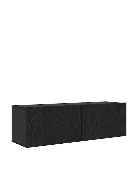 vidaXL Wohnzimmer TV-Einheit Schwarze Eiche M100xB30xH30cm