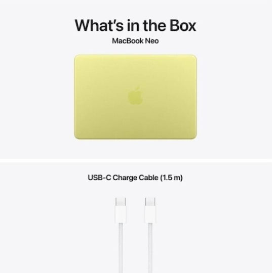 Apple MacBook Neo 13" IPS Retina Display (A18 Pro-6‑Core/8GB/512GB SSD/5‑Core GPU) Citrus (US Keyboard)