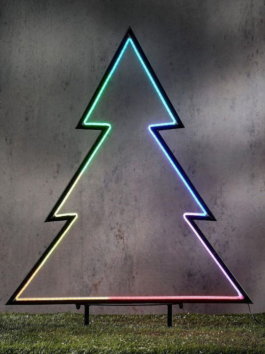Neon Christmas Tree 150 Led Rgb Remote Control 32 Functions Timer 53x75cm Luca